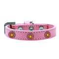 Mirage Pet Products Pink Daisy Widget Dog CollarLight Pink Size 20 631-38 LPK20